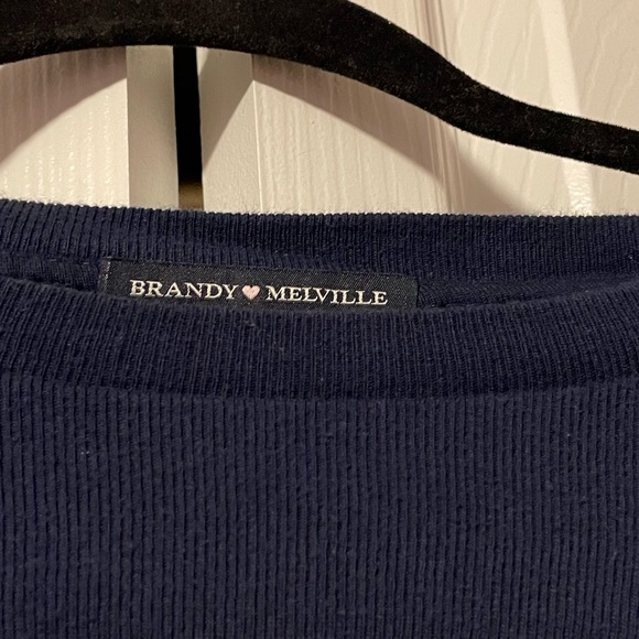 Brandy Melville Striped Long Sleeve - Picture 3 of 4